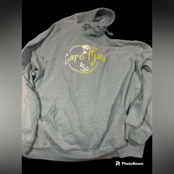 Cape May 2X Hooded Sweatshirt Coconut Creek Trading Company Teal/Blue New - Picture 9 of 9